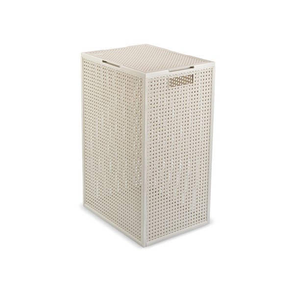 Кремав кош за пране от рециклирана пластмаса 60 l Kaya – Curver