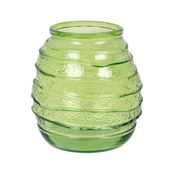 Светлозелена ваза от рециклирано стъкло Organic, височина 19 cm - Ego Dekor