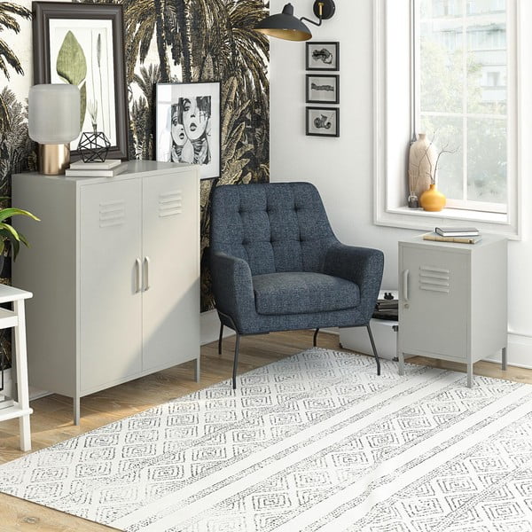 Бежово метално нощно шкафче Bradford – Støraa-image-1