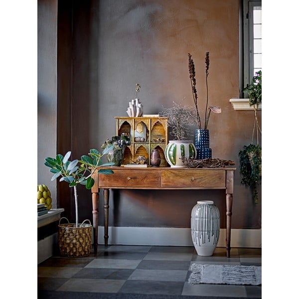 Кафява ръчно изработена керамична ваза Reina - Bloomingville-image-1