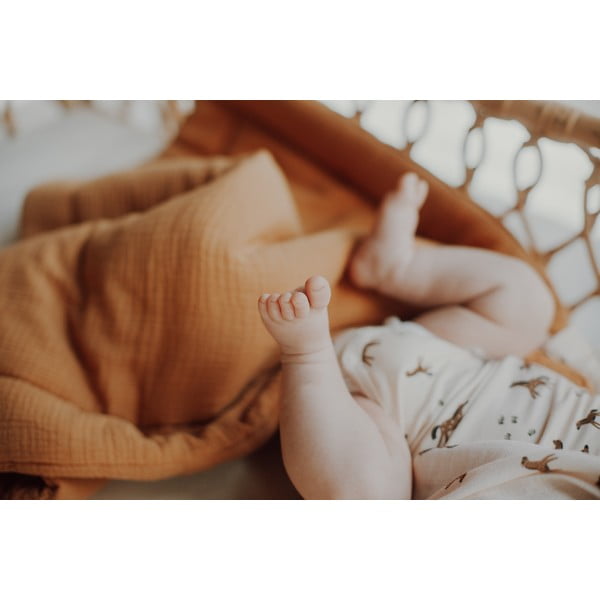 Комплект за детско легло в коняк кафяво - Malomi Kids-image-1