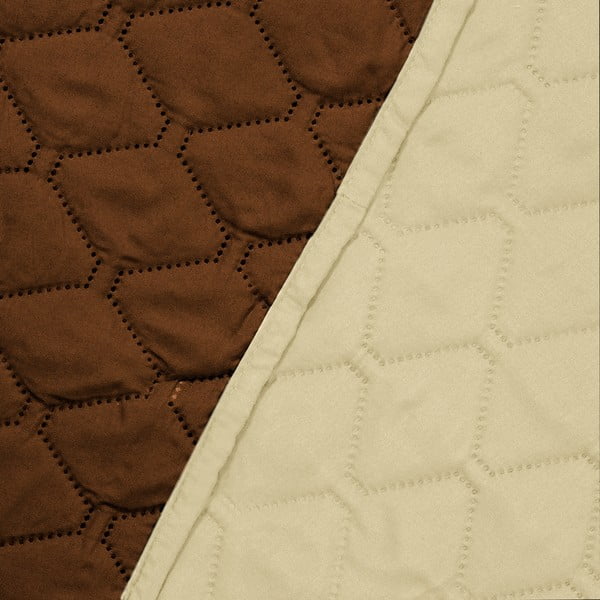 Бежова и кафява двустранна покривка за легло от микрофибър , 240 x 260 cm Axel - DecoKing-image-3