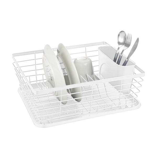 Бяла метална тавичка за оттичане 36x30 cm Drip – Wenko