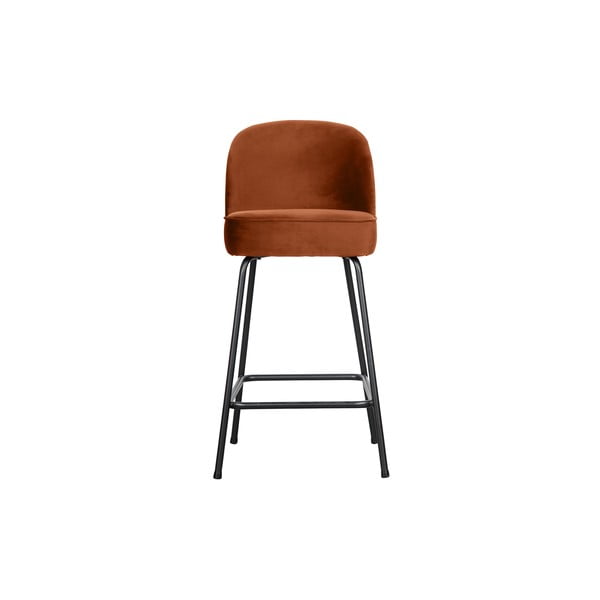 Бар стол от кадифе в цвят тухла 89 cm Vogue - BePureHome