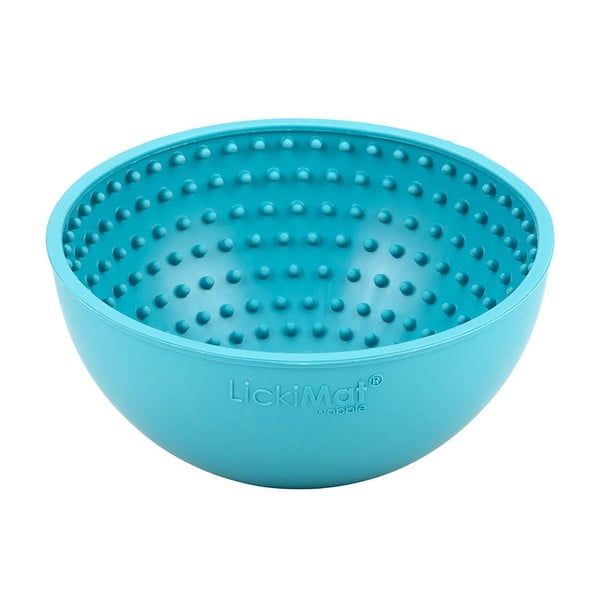 Облизване на купа Wobble Turquoise - LickiMat-image-1