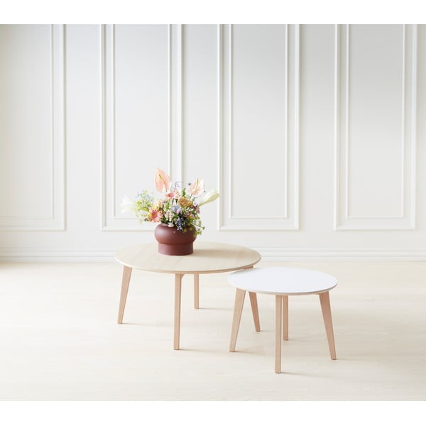 Дъбова маса за кафе Hammel Ø 90 cm Iris - Hammel Furniture-image-1