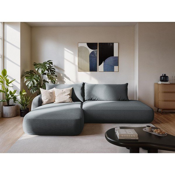 Тъмнозелен сгъваем ъглов диван (ляв ъгъл) Hale – Makamii-image-1