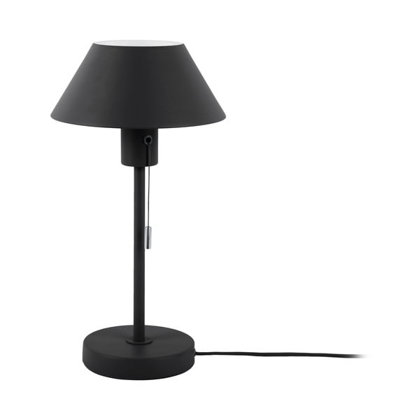Черна настолна лампа с метален абажур (височина 36 см) Office Retro - Leitmotiv