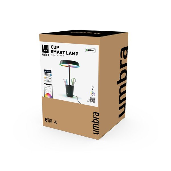 Матовочерна настолна LED лампа (височина 31 см) Cup - Umbra-image-4