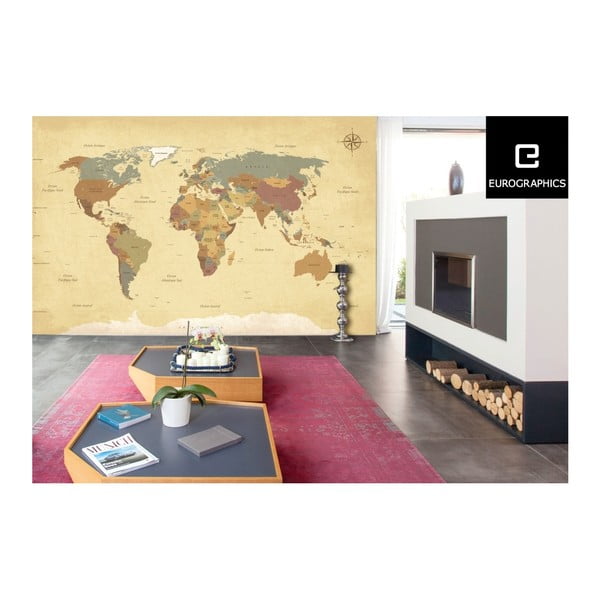 Velkoformátová tapeta Eurographics Earth, 254 x 366 cm