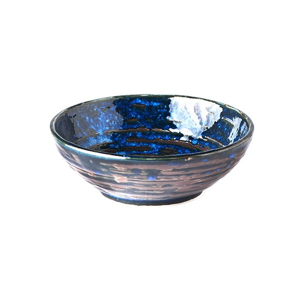 Синя керамична малка купа Swirl, ø 13 cm Copper - MIJ