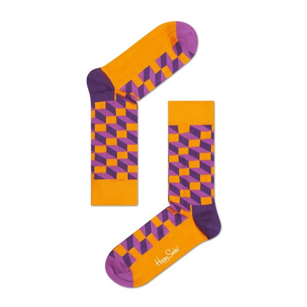 Ponožky Happy Socks Orange and Purple, vel. 36-40