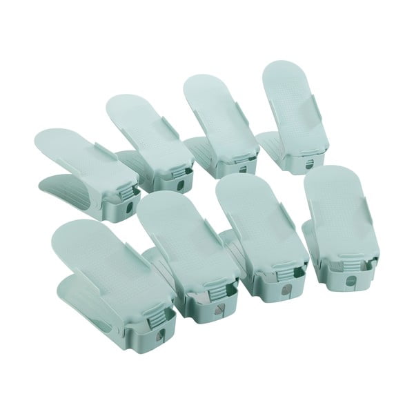 Комплект от 8 регулируеми стойки за обувки в тюркоазено - Wenko-image-3