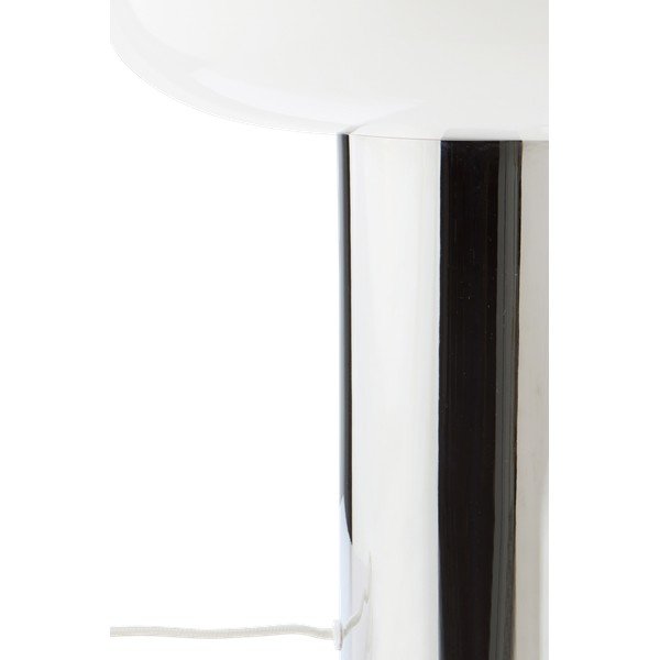 Метална настолна лампа в блестящо сребрист цвят (височина 32 cm) Paneta – Jotex-image-3