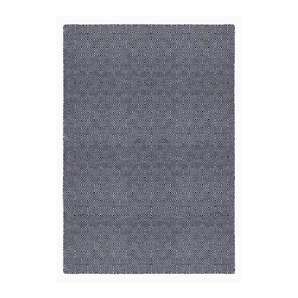 Тъмносин двустранен килим за открито Solitaire, 60 x 90 cm - Green Decore