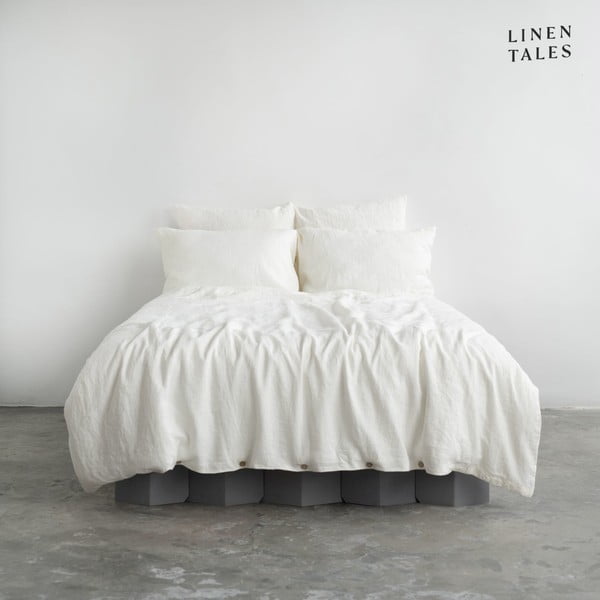 Бяло спално бельо за единично легло 135x200 cm - Linen Tales
