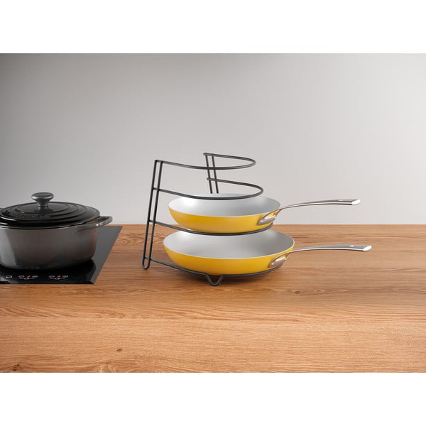 Черна стойка за тигани Lava Canyon - Metaltex-image-1