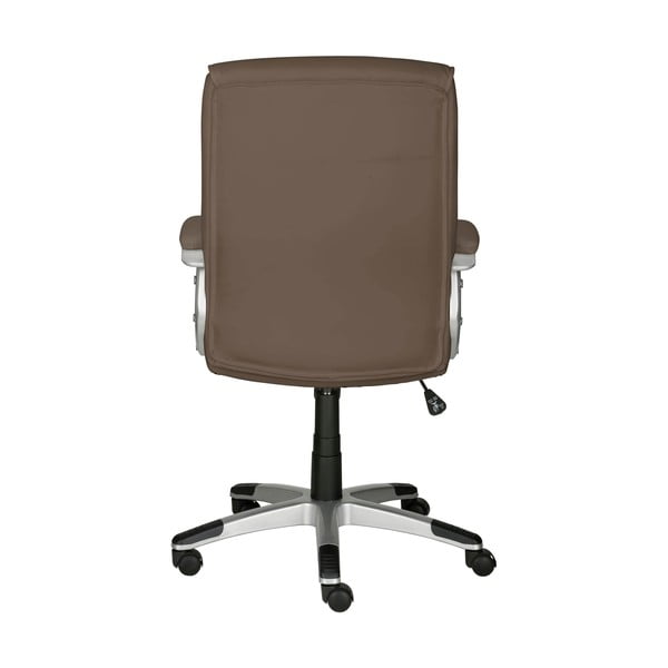 Кафяв офис стол от имитация на кожа Flori – Støraa-image-4