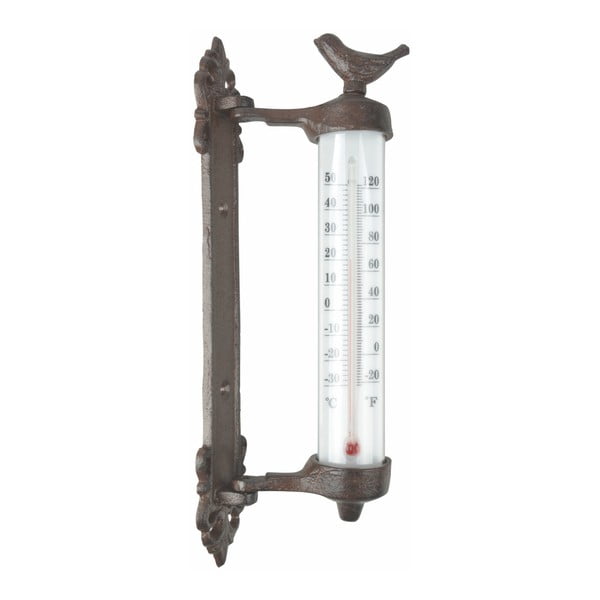 Чугунен стенен термометър Dekor Bird, височина 27,3 cm - Esschert Design
