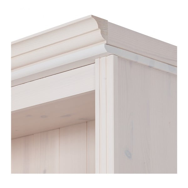 Бял TV комплект от от масивен бор 140x223 cm Anita – Støraa-image-1