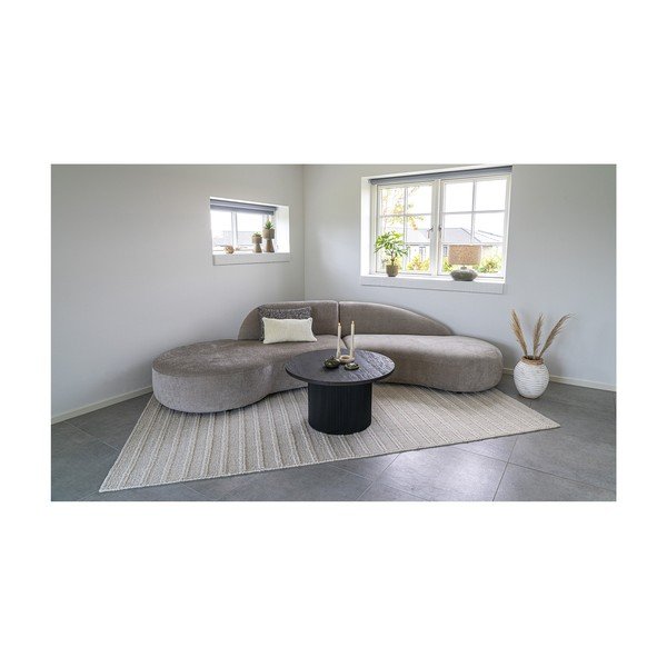 Тъмнокафява кръгла масичка за кафе от декор от топола ø 80 cm Boavista – House Nordic-image-3