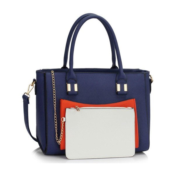Kabelka L&S Tatiana Navy & Orange-image-3