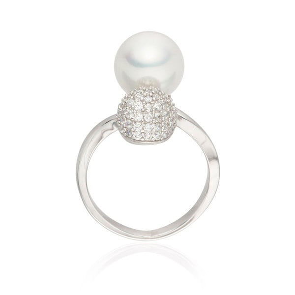 Perlový prsten Pearls of London Queen, vel. 58