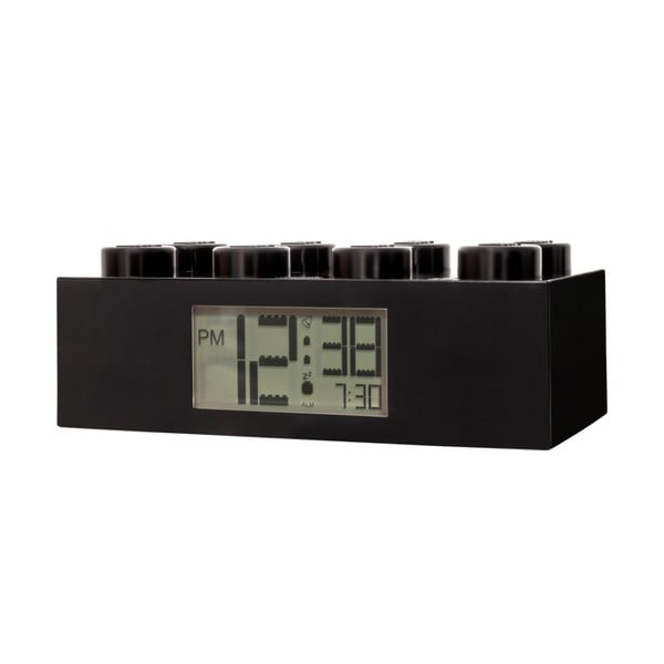 Черен цифров часовник с аларма Brick - LEGO®-image-1