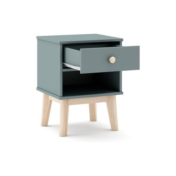Детско нощно шкафче сиво-зелено Esteban – Marckeric-image-3