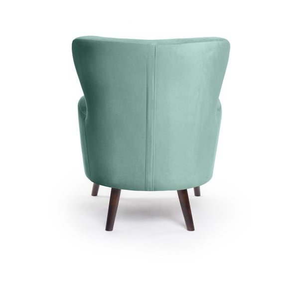 Кадифено кресло в цвят мента Noemye – Bonami Selection-image-4