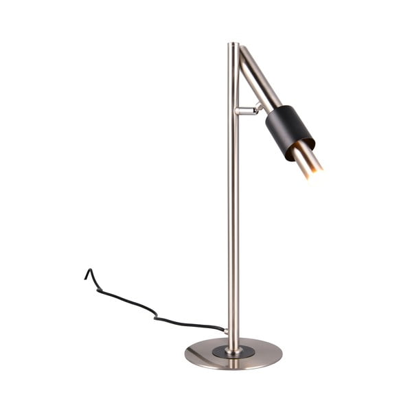 LED настолна лампа в черен и сребрист цвят (височина 50 cm) Ikaris – Trio Select-image-1
