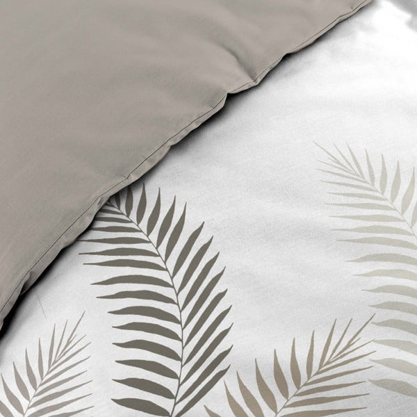 Бяло-сиво двойно памучно спално бельо 200x200 cm Goyave – douceur d'intérieur-image-4