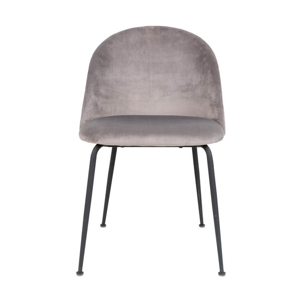 Светлосиви кадифени трапезни столове в комплект от 2 броя Geneve - House Nordic-image-2