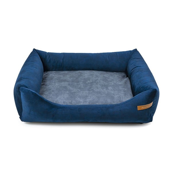 Синьо-тъмносиво легло за кучета 85x105 cm SoftBED Eco XL – Rexproduct