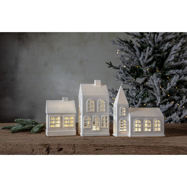 Бяла светлинна украса с коледен мотив Winter - Star Trading-image-3