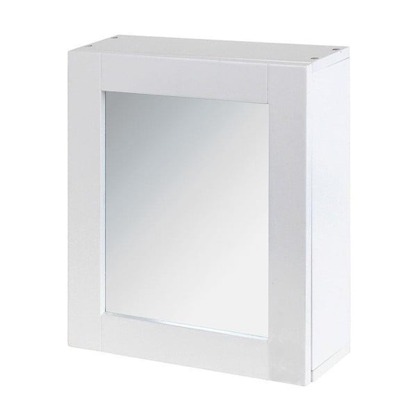 Zrcadlo s úložným prostorem In White, 35x30 cm