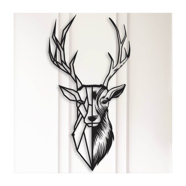 Черна декорация за стена Mighty Deer - Unknown