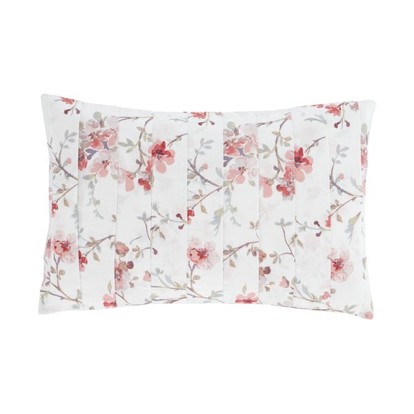 Бяло-червена възглавница , 30 x 40 cm Jasmine Floral - Catherine Lansfield