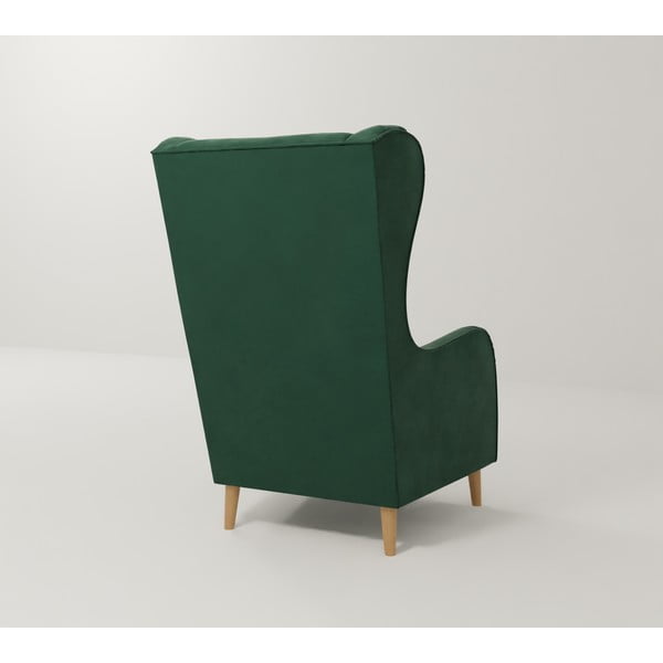 Тъмнозелено кадифено кресло Carole - Ropez-image-2