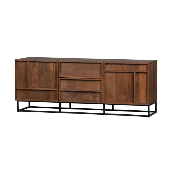 Кафяв шкаф за телевизор от мангово дърво Forrest - WOOOD-image-2