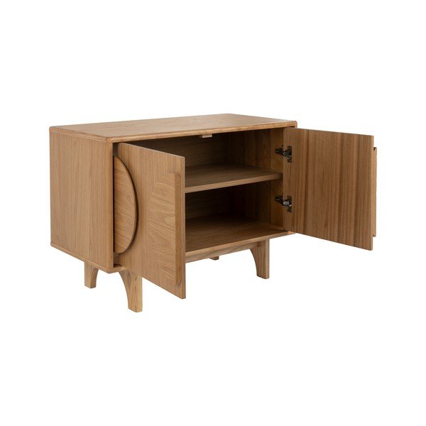 Нисък скрин от декор от дъб  в естествен цвят 82x58 cm Groove – Zuiver-image-2