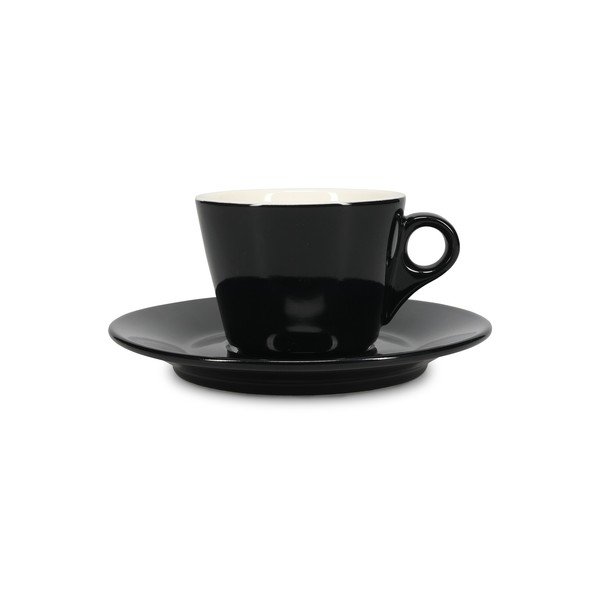 Черна порцеланова чаша за капучино 160 ml Barista – BonBistro-image-2