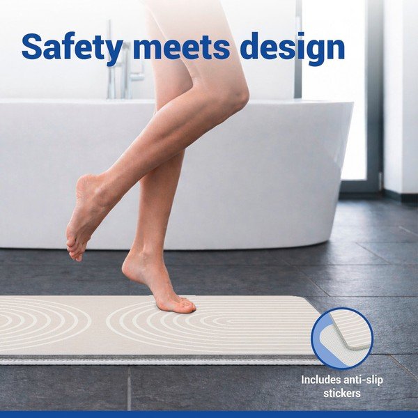 Бежов килим за баня от диатомична глина 50x80 cm Nazca – Wenko-image-4