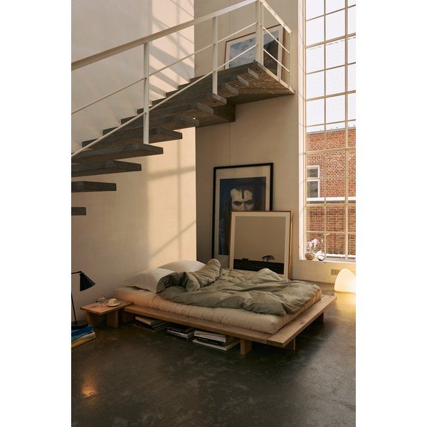 Кафяво нощно шкафче от масивен бор Japan – Karup Design-image-4