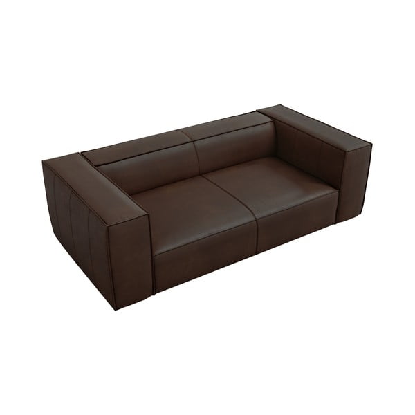 Тъмнокафяв кожен диван 212 cm Madame - Windsor & Co Sofas-image-3