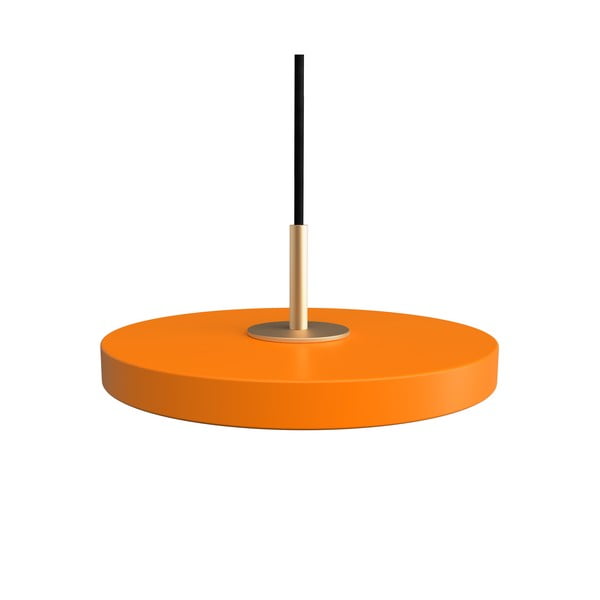 Оранжево LED висящо осветително тяло с метален абажур ø 15 cm Asteria Micro – UMAGE