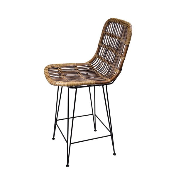 Кафяв бар стол от ратан 106 см - Ego Dekor
