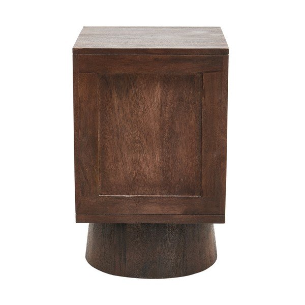 Тъмнокафяво нощно шкафче от масивно манго Crumble – WOOOD-image-4