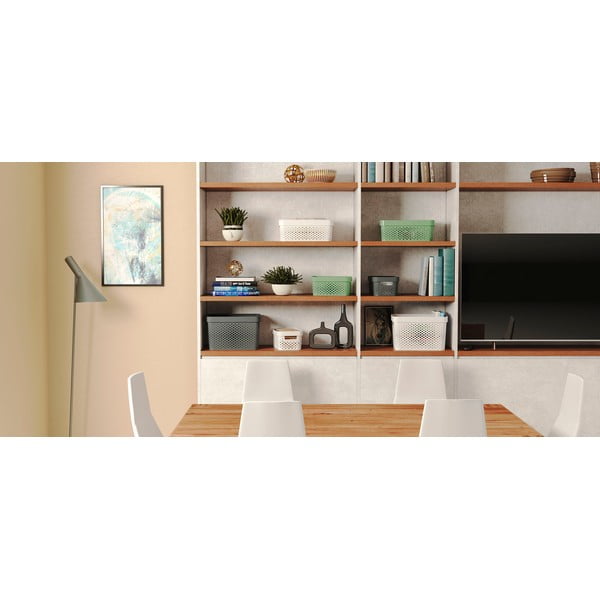 Сива кошница за съхранение Dots, 4,5 л Infinity - Curver-image-1