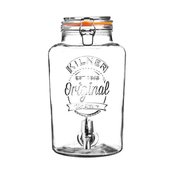 Skleněný nápojový automat s kohoutkem Kilner Original, 5 l
